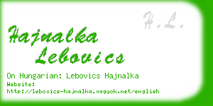 hajnalka lebovics business card